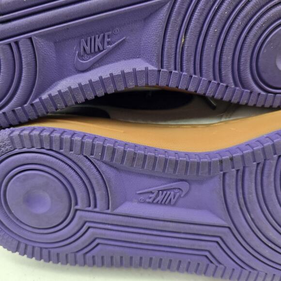 Nike Air Force 1 Mid Mens Shoes 9.5 Purple White Canvas Basketball Sneakers main image 8